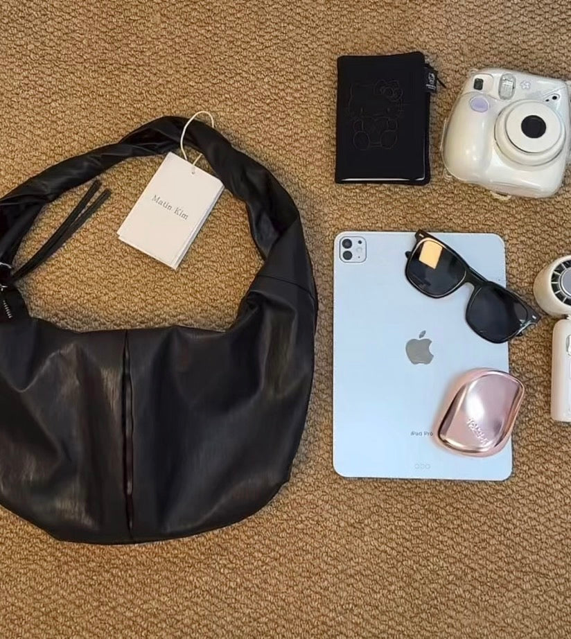 MATIN KIM TWIST HANDLE HOBO BAG