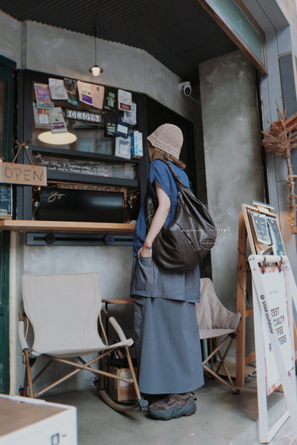 MB030 LINEN KIMONO SLEEVE BLOUSE