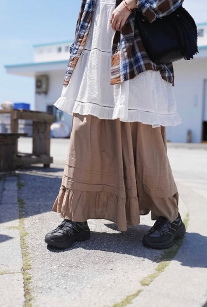 CB100 SEERSUCKER LAYER DRESS