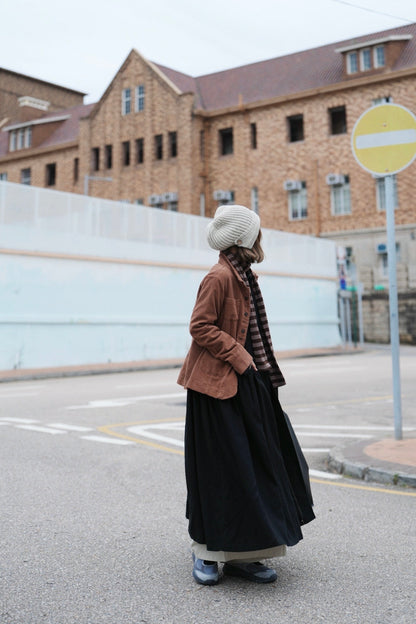 MZ892 STAND COLLAR CORDUROY JACKET