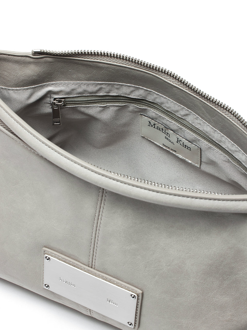 ❗️斷貨王❗️MATIN KIM SIDE ZIPPER SHOULDER BAG - BLACK/GREY/DK BROWN