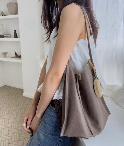 MB016 HANDMADE LEATHER FLAT SHOULDER BAG (單肩款）