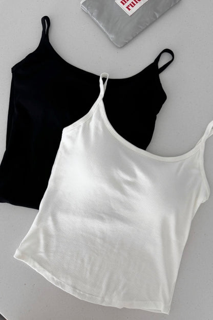 MB008 RIBBED PADDED TOP