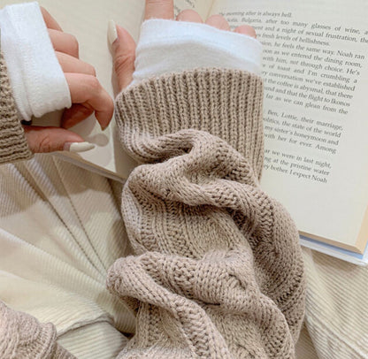 MZ594 CABLE-KNIT TURTLE NECK TOP 【 買2件減-$20 】