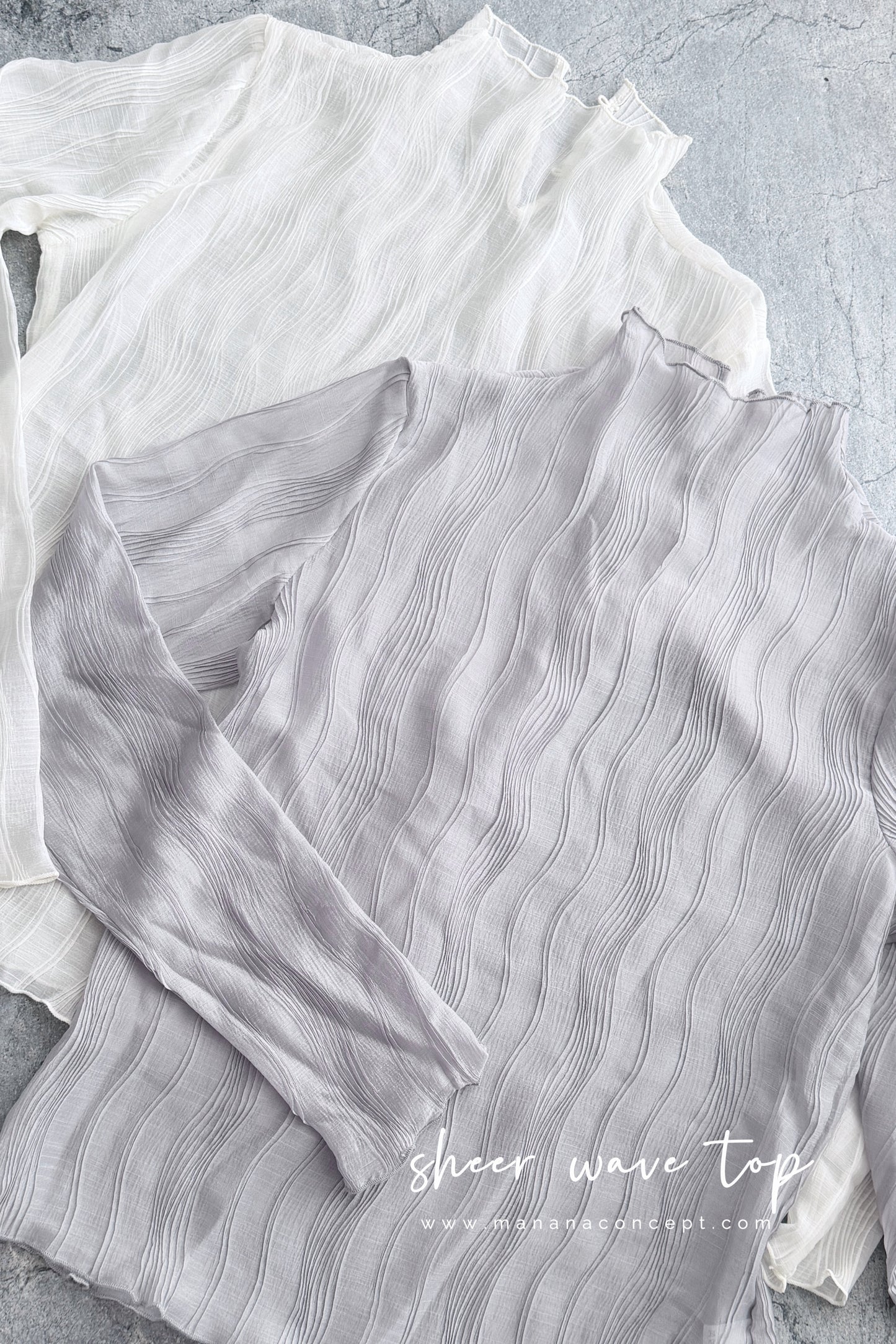 MZ976 SHEER WAVE TOP