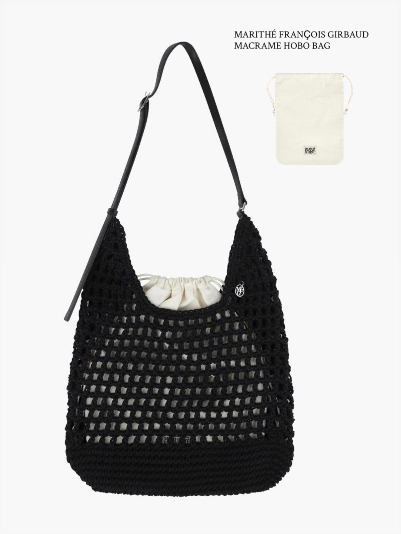 MARITHÉ FRANҪOIS GIRBAUD - MACRAME HOBO BAG 【📣7折中】