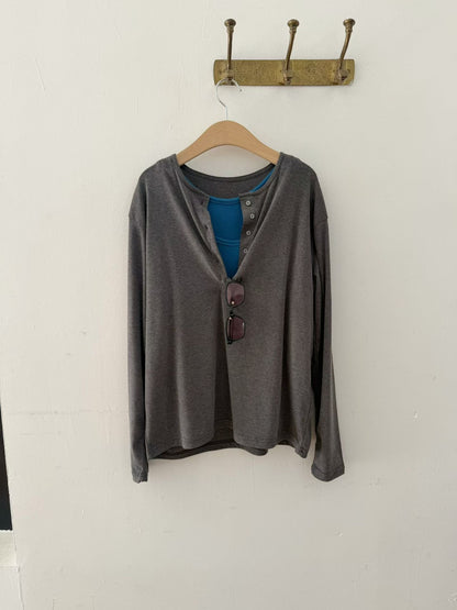 MB068 HENLEY NECK TEE