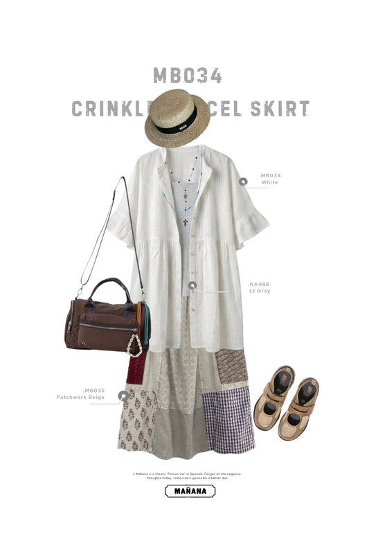 MB035 EMBROIDERED PATCHWORK SKIRT