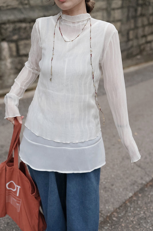 MZ976 SHEER WAVE TOP