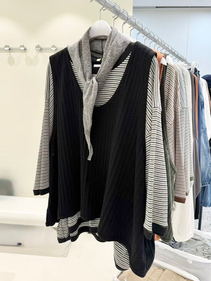 MZ821 KNIT CROPPED TANK TOP