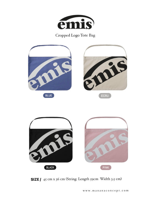 emis - Cropped Logo Tote Bag