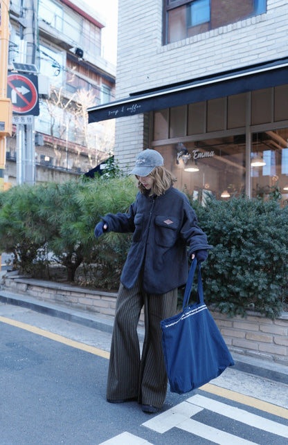 MZ922 OVERSIZED POCKET FLEECE SHIRT