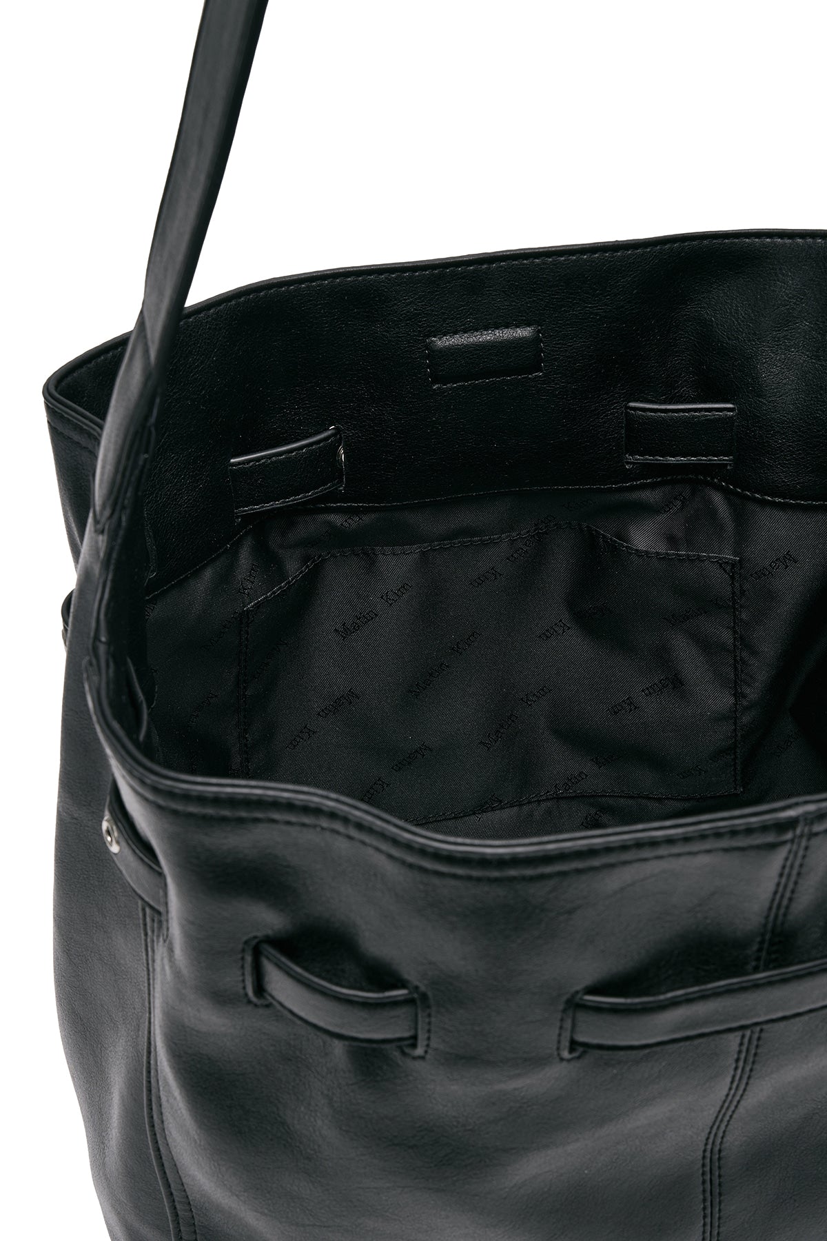 MATIN KIM BELTED VOLUNN BUCKET BAG