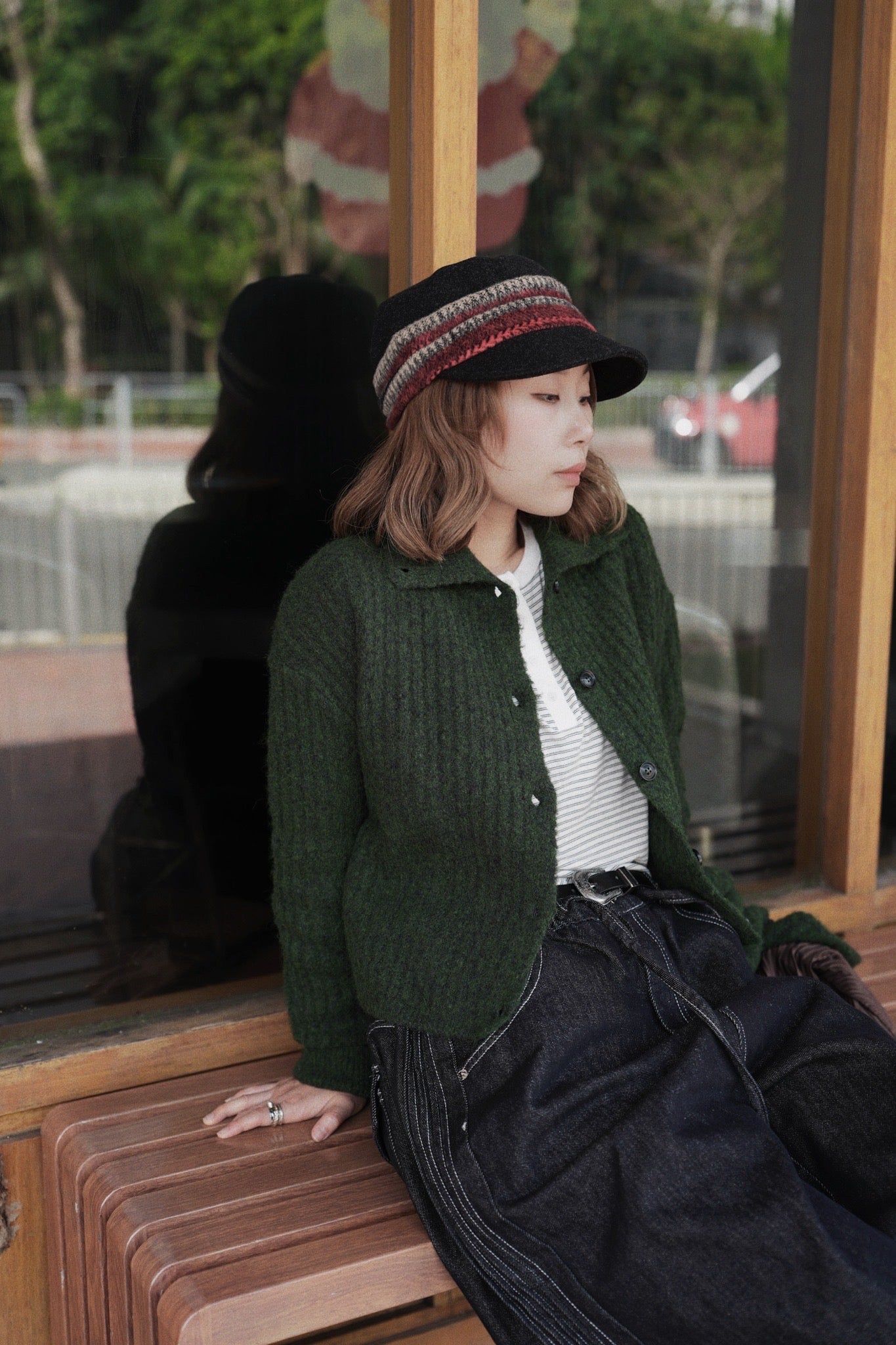 MZ905 1+1 WOOL CARDIGAN SET