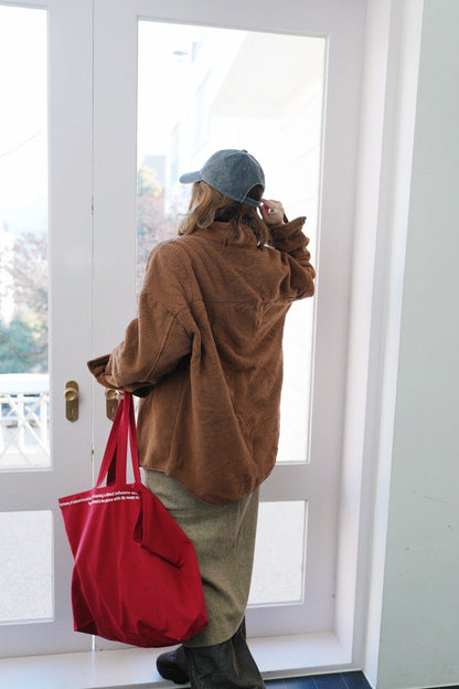 MZ922 OVERSIZED POCKET FLEECE SHIRT