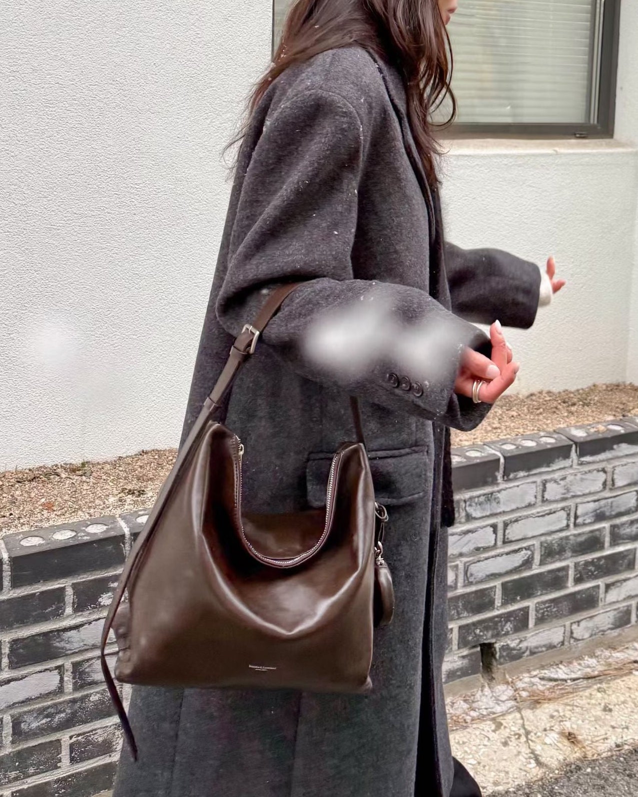 MZ951 ITALIAN HANDMADE LEATHER BOXY HOBO BAG / *9色