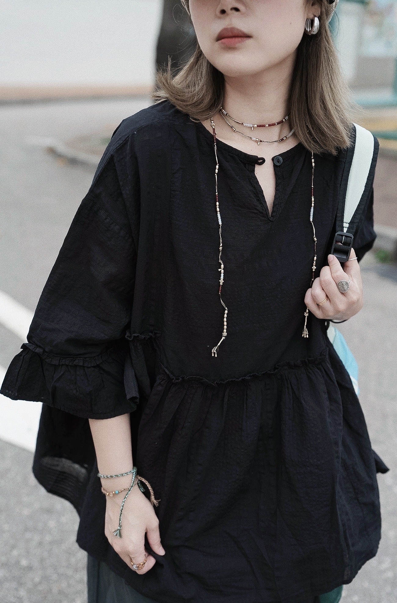 NA480 VINTAGE BOHO LONG NECKLACE
