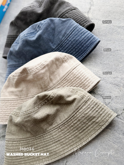 MB046 WASHED BUCKET HAT