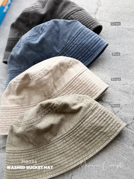 MB046 WASHED BUCKET HAT