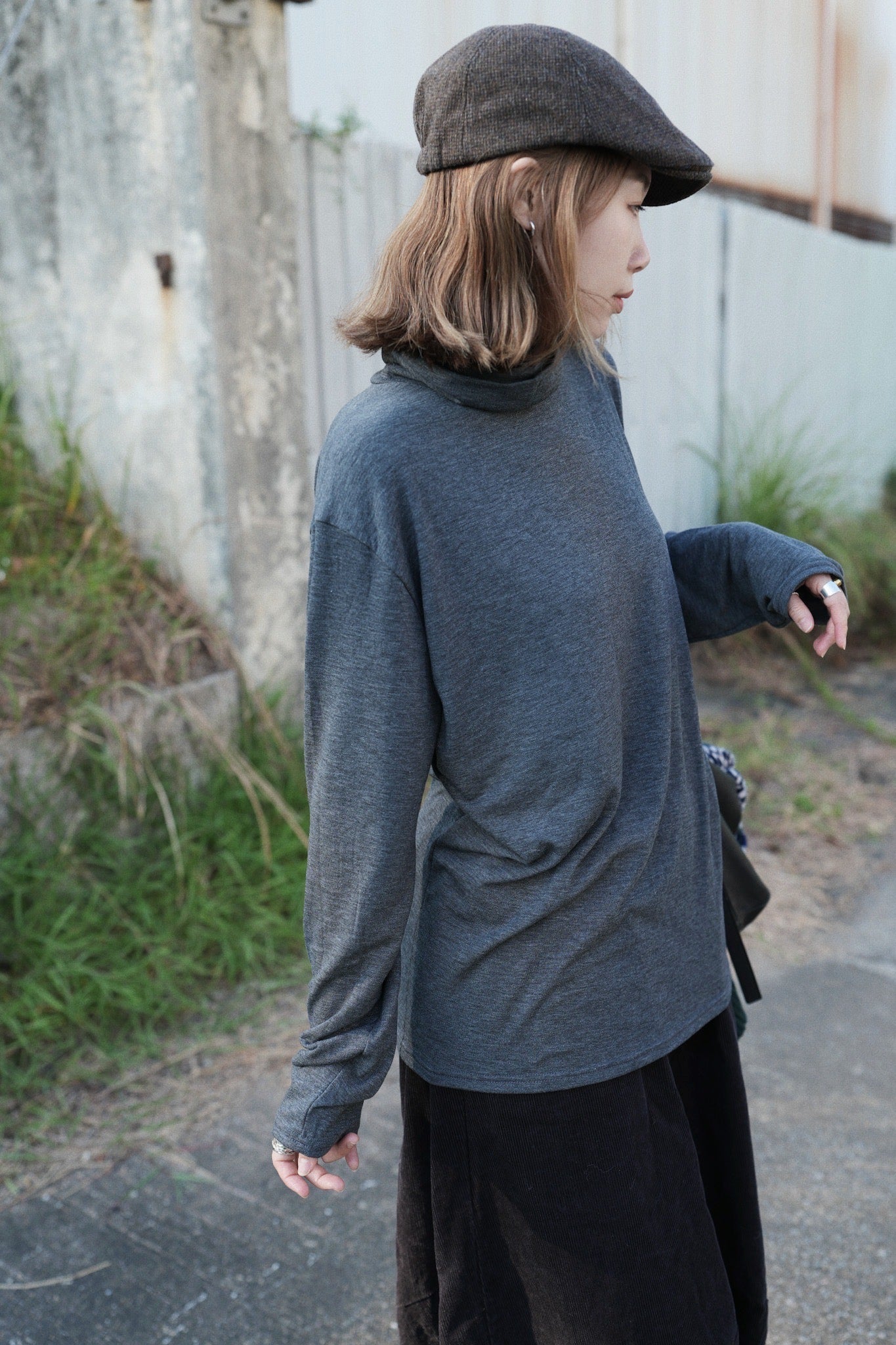 MZ918 TURTLE-NECK BRUSHED LONG TOP【 2件減-$20, 4件減-$50 】