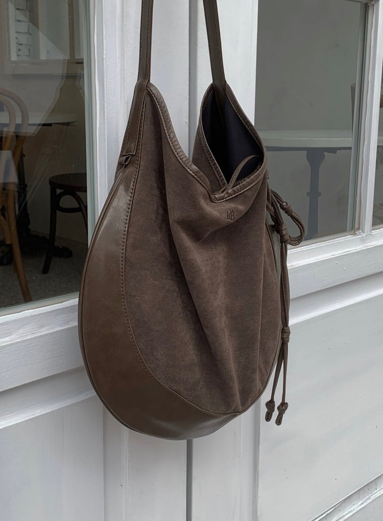 MZ899 KWANI CURVEE HOBO SUEDE BAG