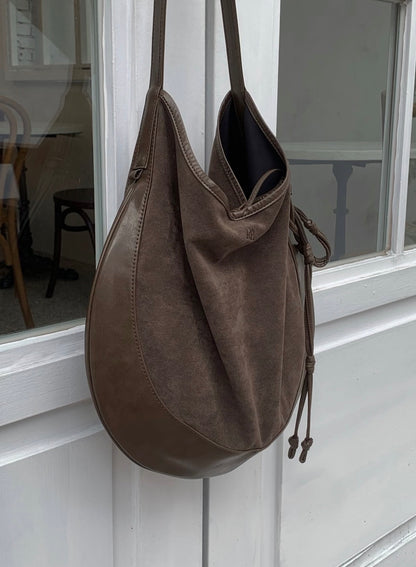 MZ899 KWANI CURVEE HOBO SUEDE BAG