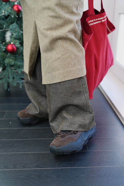 MZ923 HERRINGBONE WOOL SKIRT