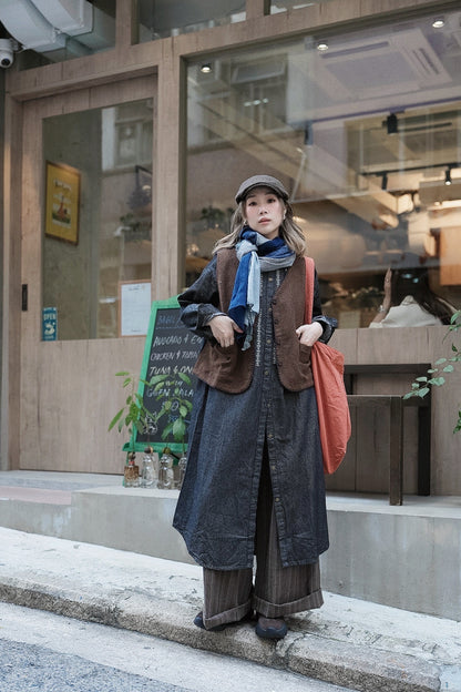 MZ959 PATCHWORK KNIT SCARF