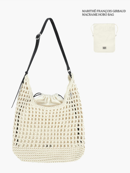 MARITHÉ FRANҪOIS GIRBAUD - MACRAME HOBO BAG 【📣7折中】