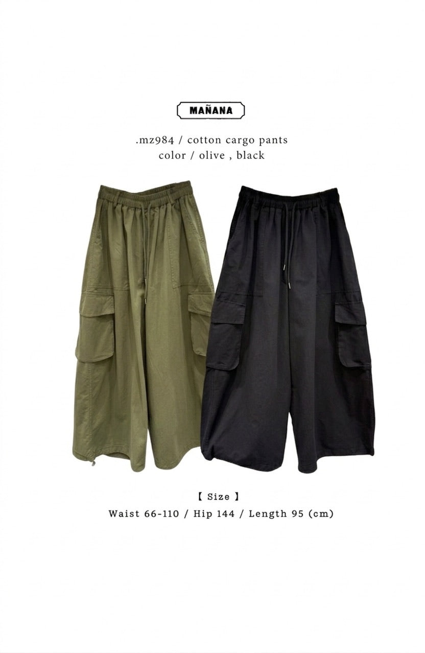 MZ984 COTTON CARGO PANTS