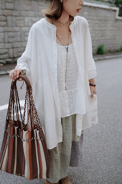 CB135 LADDER LACE TOP
