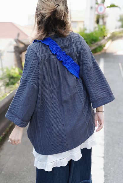 NA471 INDIAN WOVEN LACE PULLOVER