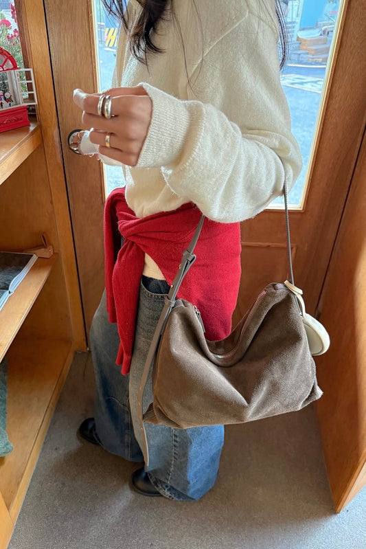 MZ764 ITALIAN LEATHER HANDMADE SHOULDER BAG