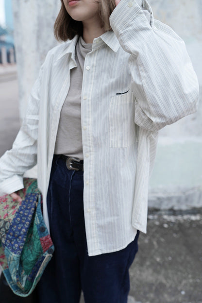 MZ883 EMBROIDERED STRIPED SHIRT