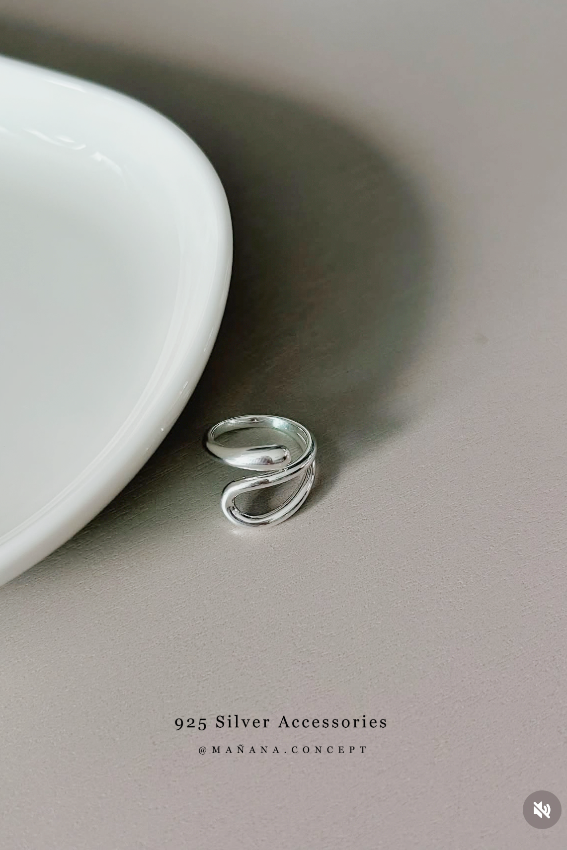 MZ832 SILVER 925 SWIRL RING