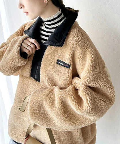 NA460 REVERSIBLE HALF ZIP BOA BLOUSON