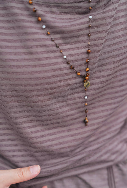 MB010 HAND-KNOTTED BEADED NECKLACE