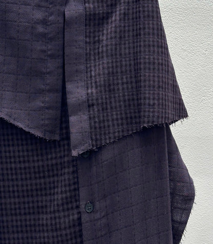 MZ935 LAYERING MINI PLAID SKIRT