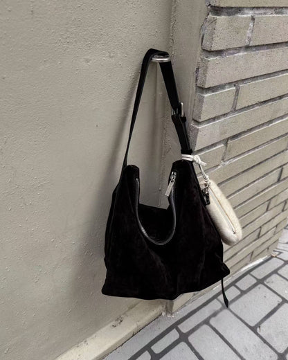 MZ951 ITALIAN HANDMADE LEATHER BOXY HOBO BAG / *9色