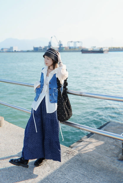 NA497 FRILL TOTE BAG