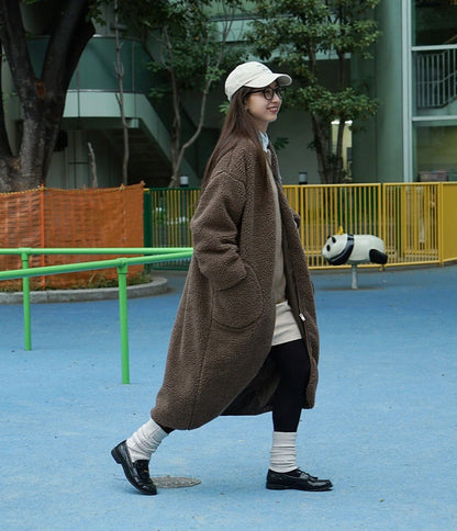 NA423 BOA FLEECE LONG COAT