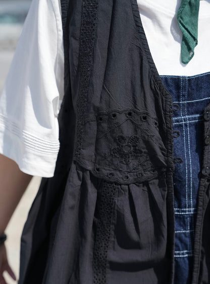 CA921 EMBROIDERED LACE VEST