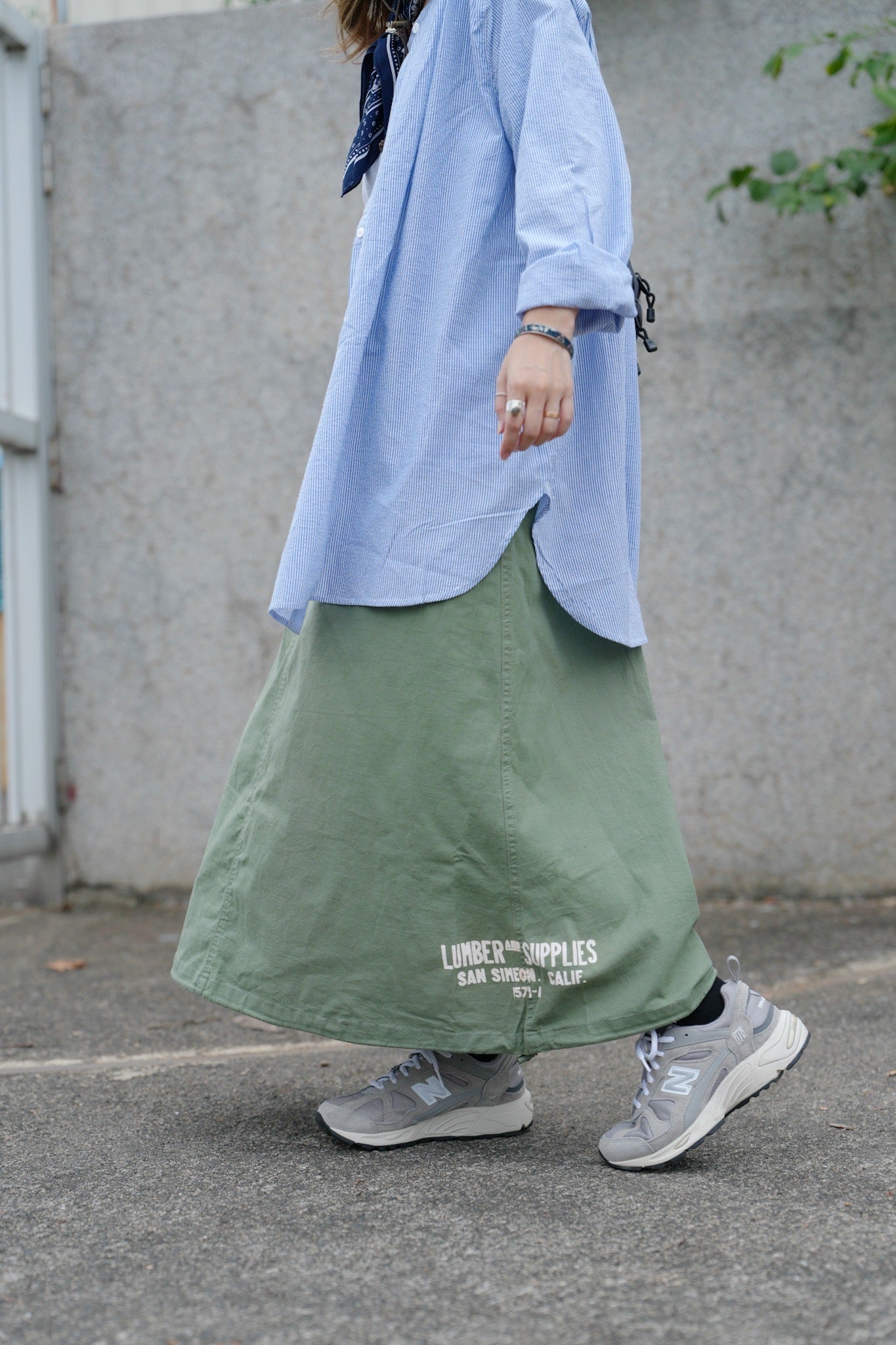 NA450 MILITARY PRINTING JUMPER SKIRT