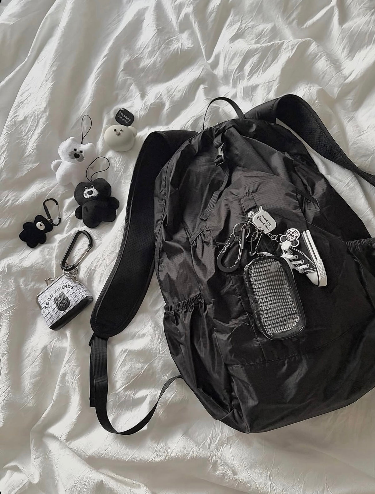 COCA POCKETABLE VERTICAL ZIPPER BACKPACK