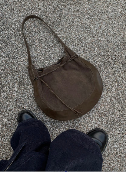 MZ899 KWANI CURVEE HOBO SUEDE BAG