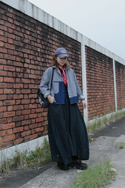 MZ846 PATCHWORK DENIM JACKET