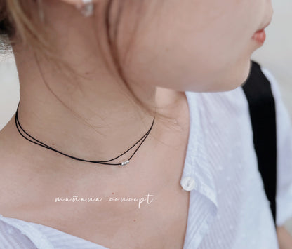 MB029 SILVER 925 LAYERING CHOKER