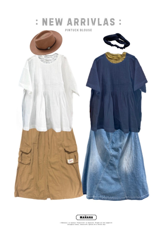 CA904 PINTUCK BLOUSE
