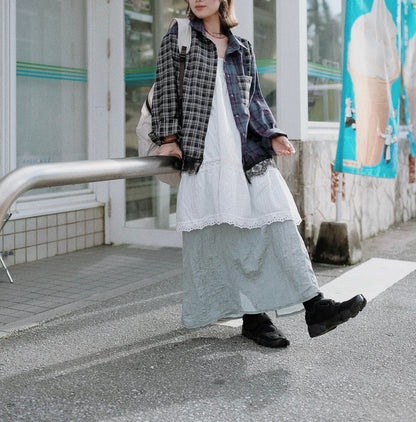 MB052 SILKY STRAIGHT SKIRT