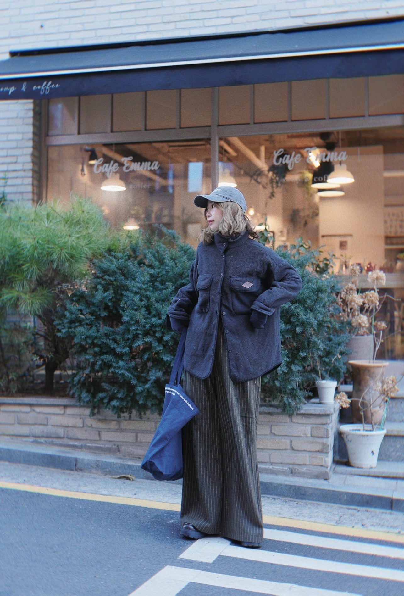 MZ922 OVERSIZED POCKET FLEECE SHIRT